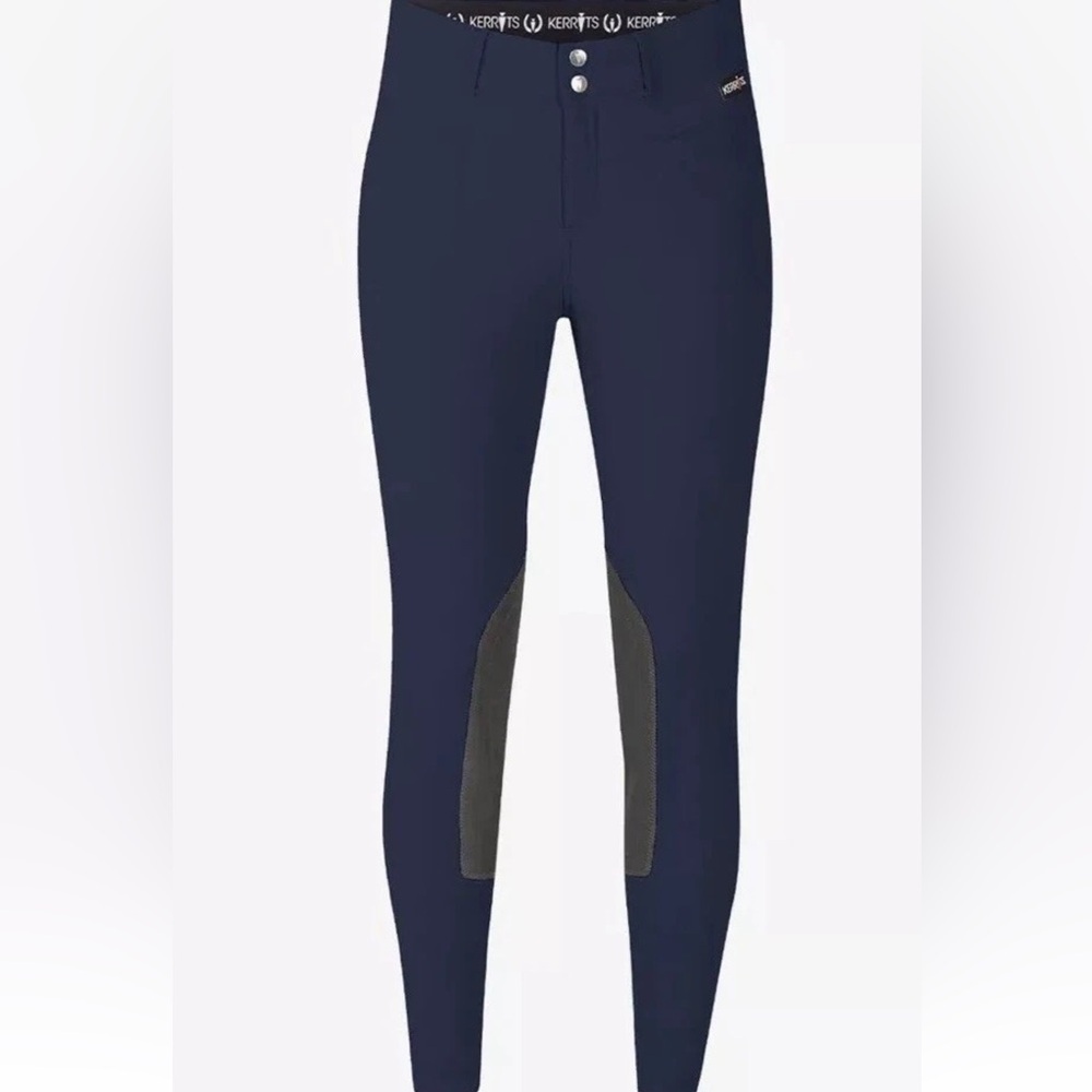 KERRITS Crossover II Knee Patch Riding Breech, Navy New Kids Large